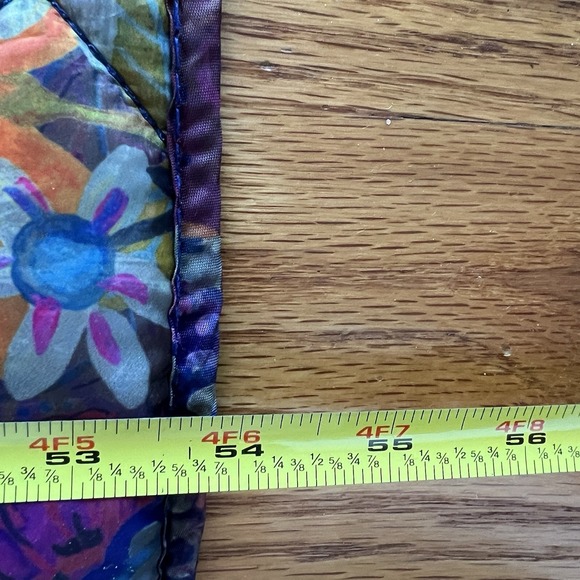 Natural Life Double-Sided Quilted Throw Blanket Multicolor Floral 54 x 77.5 Boho - Picture 10 of 11